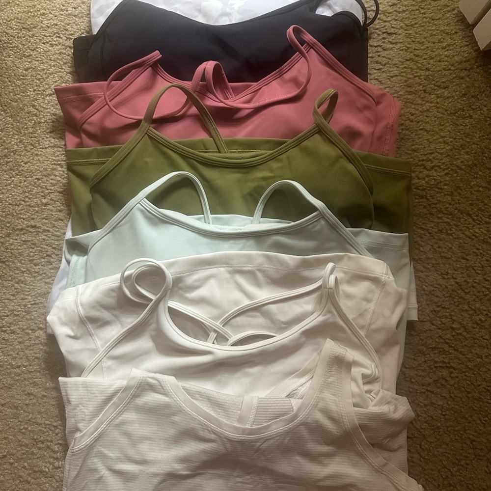 lululemon athletica Women's Tank Set - Black, Pink, Green, White (7 total)